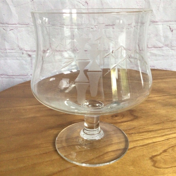 Vintage Noritake Bamboo Etched Seafood Cocktail Glasses - Set of 2 - Picture 2 of 7